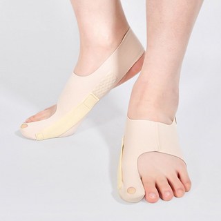 누이브 좌우 2개 엄지발가락 분리 안정 교정형 고정밴드 무지외반증 보호대, 1세트