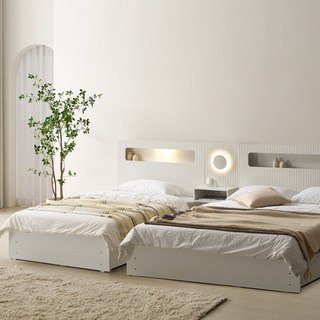 트리플 블랑쉬 부부트윈침대 SS+Q 매트제외 (중앙패널1개)