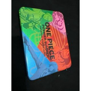 海賊王收納鐵盒收納盒，居家桌面小物整理，卡通圖案鐵製收納盒, 1個