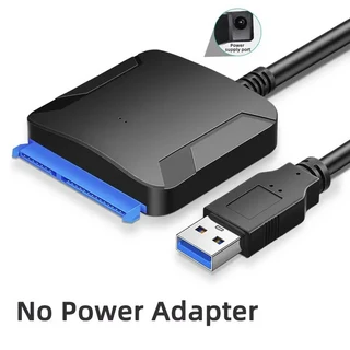 SATA-USB 3.0 케이블 USB-SATA 하드 드라이브 어댑터 컨버터 (2.5인치/3.5인치 SSD/HDD 디스크용 전원 포함