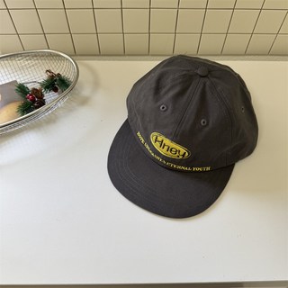 韓國小眾拼色字母刺繡平檐鴨舌帽女軟頂大標街頭潮牌棒球帽男情侶款