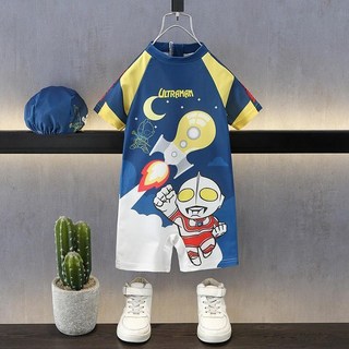 奧特曼衣服兒童泳衣男童2025新款男寶寶連體速乾男孩遊泳訓練泳裝