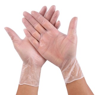 一次性PVC手套 加厚耐用無粉貼合 健康食品級 100只, 1個, XS特小,PVC微彈加厚100衹-袋裝