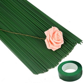 40cm 꽃철사 +테이프2개 포함 꽃공예 꽃만들기, 1세트, 철사50P+데이프2P