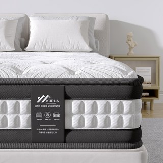 KURUA 매트리스 무음 독립스프링 침대 매트리스간편 설치, 중간, 20cm