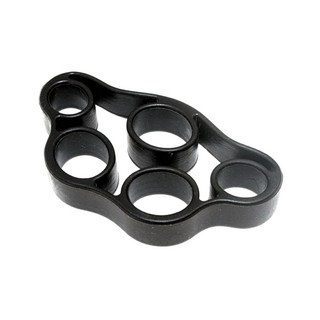 矽膠握力圈 握力環 手指拉力訓練器 手部復健球 指力握力訓練 健身握力器 甜甜圈握力球 手指運動 圓形指力環, 1個, 拉力器｜黑色5kg, 黑色