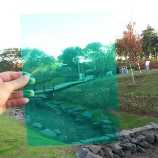 【台灣發貨】彩色PVC塑膠片 彩色玻璃紙 彩色玻璃紙 透明玻璃紙 透光素材 光影pvc膜 透明塑膠片 手工diy透光膠片, 綠色5張, 1個