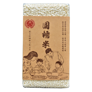 台灣嚴選 圓糯米, 600g, 1個
