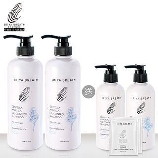 IRIYA伊麗雅 積雪草控油洗髮精 730ML (買大送小加贈護髮試用包), 1個, 二入