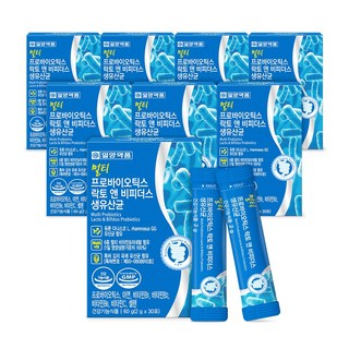 일양약품 멀티 프로바이오틱스 락토바실러스 비피더스 유산균 8박스, 60g, 8개