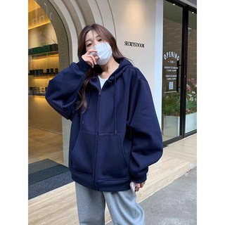 梨卡 女裝寬鬆連帽衛衣，休閒百搭上衣，多色選擇