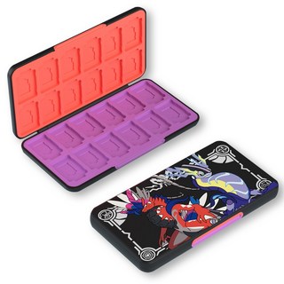 닌텐도 스위치2 칩케이스 아키토모 스칼렛바이올렛 24개입, 블랙, 1개