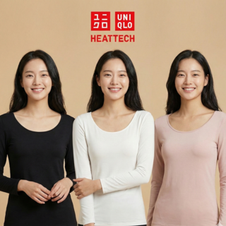 유니클로 히트텍 여성 U넥 (일본매장판)