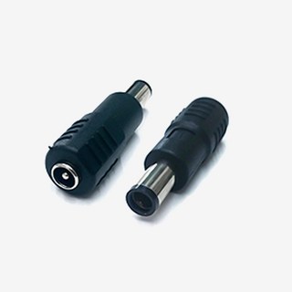 DC 어댑터 젠더 (5.5암- 7.4X5숫) 변환 잰더 연결잭 플러그 전원 잭 조립용 제작, 1개, 7.4mm X 5mm