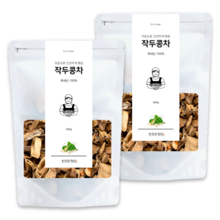 반듯한청년 국산 볶은 작두콩차 세척 햇 말린 것, 200g, 2개입, 1개