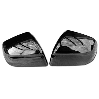 테슬라 모델 Y 주니퍼 2025년형 출시 차량용 사이드 도어 미러 커버 자동차 외장 ABS 리어뷰 카본 파이버, 02 Glossy Blac