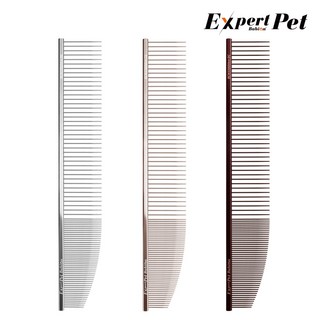 바비온 엑스퍼트펫 반려동물 강아지 고양이 미용빗 브러쉬 일자콤 커브콤 듀얼콤 전문가용 커브프로콤 BCM3386 BCM3081, 브라이트실버(L) BCM3081 BS