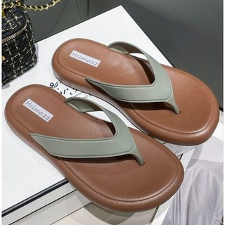 MUSE家居全防水拼色厚底人字拖鞋 渡假逛街平底 舒適耐穿