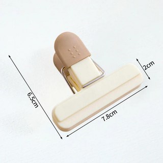 업소용 집게 캠핑용 고기 주방 요리 음식 스텐 과자 핀셋 가위 실리콘 악어 바베큐 빵 다용도 미니 젓가락 창의적인 얼굴 가방 씰링 클립 스낵 누출 방지 도구 장식 냉장고 플라스틱, 2)Black