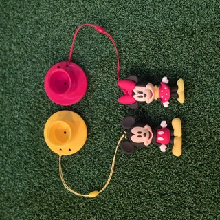 [골프면세점] 파크골프 전용 고무티 실리콘 티걸이 연습용골프티 분실방지, 1세트, 미키미니 ver.