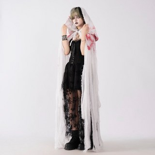 WULA烏拉 cos 萬聖節披風 血跡披風 破爛死神披風