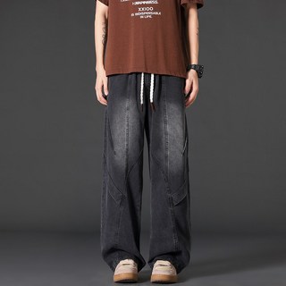 男款牛仔直筒休閒褲