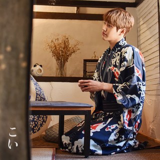 코이 유카타 3set [일본 전통의상 잉어 남성 기모노]