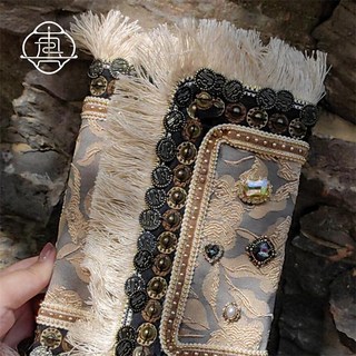 台灣*出貨 礼物 重穗响铃 原创手工布书衣A5A6手帐本手账笔记记事日记本文创, 1個, 【半成品】重穗響鈴,A5僅書衣