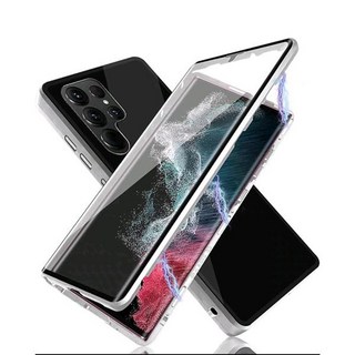 갤럭시 a 56 55 54 36 35 34 26 25 24 17 16 메탈 마그네틱 전면 풀커버 투명 강화유리 슬림 범퍼 하드 핸드폰 케이스