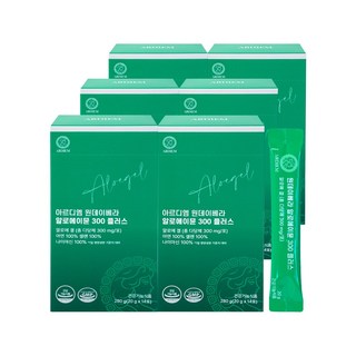 아르디엠 원데이베라 알로에이뮨 300 플러스 알로에겔 젤리스틱 20g x 14포, 6박스, 14회분
