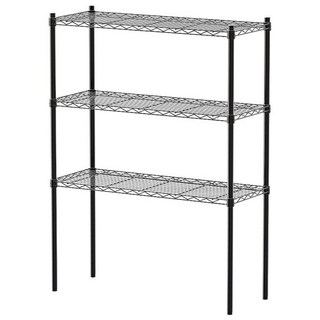 dayneeds 日需百備 烤漆三層架 兩色可選, 黑色, 3層