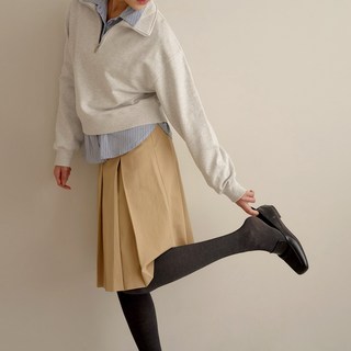 마른파이브 넉넉 골지 코튼 면 스타킹