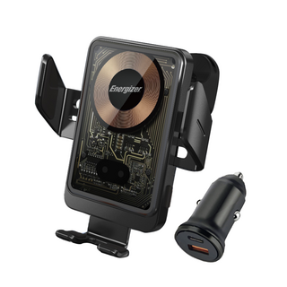 에너자이저 차량용 15W 고속 무선충전 거치대 송풍구형+대시보드형+고속충시거잭 포함, 1개