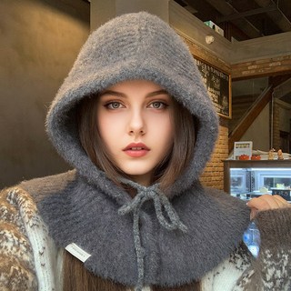 好評推薦抗寒-40度北海道防寒帽巴拉克拉法帽秋冬加厚保暖圍脖一體帽韓版大頭圍防風護耳毛線帽新雪地旅行必備