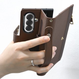 갤럭시 Z폴드7 지퍼 지갑 케이스 가더 핸디 가죽 스트랩 다이어리 힌지보호 S펜수납 폴드7