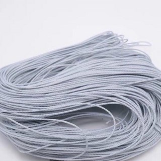 AA6 台灣三股蠟線 粗1mm 可燒結 蠟線 90米, 1個, 21淺灰