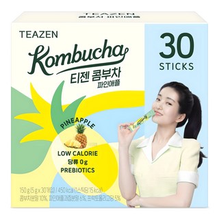 TEAZEN 茶禪 康普茶沖泡飲 鳳梨口味, 5g, 30條, 1盒