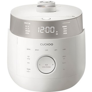 [10%節能補助家電] CUCKOO 福庫 Twin Pressure 雙壓大師級 IH電子壓力鍋 10人份, CRP-LHTR1010FGWM, 典雅白