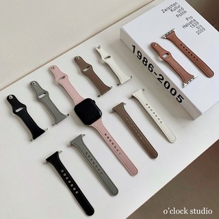 O'CLOCK STUDIO 真皮錶帶 釦式細腕錶帶 細手圍女孩適用 Apple Watch, 1個