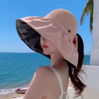 HIURETME 통기성 좋은 챙넓은 여성 예쁜 햇빛가리개 모자
