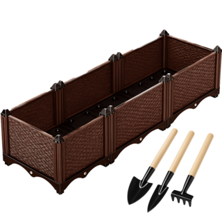 조립가든 플랜트박스 조립식 화분 텃밭 베란다, 1개, 딥브라운