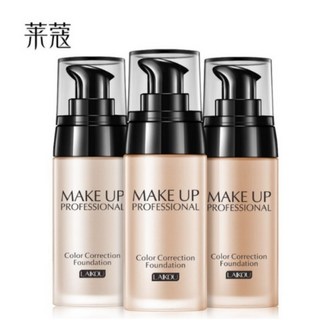 萊蔻 Laikou 粉底液 3色 BB霜 柔皙裸妝 遮瑕 保濕 持久 底妝 隱形毛孔 修顏霜, 自然色, 1個