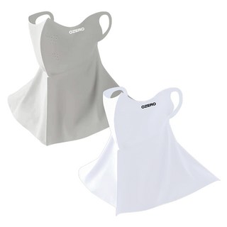 오제로 UV 자외선 차단 스포츠 골프 등산 낚시 자전거 야외활동 쿨링 마스크, 화이트+그레이, 2개