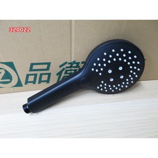 ABS 啞光黑色手持花灑 超薄增壓節水淋浴噴頭 022, 1個