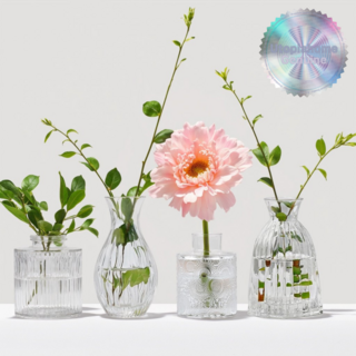 유토피아홈 미니 화병 꽃 유리 인테리어, 크리스탈