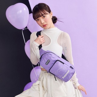 【OUTDOOR】寶可夢Pokemon-夜光百變怪單肩包-大-紫色 ODGO23Q02PL, 紫色
