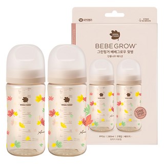 Yuhan Kimberly PPSU奶瓶 2入組, 楓樹, 280ml, 2個