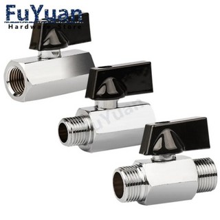 배관밸브 황동 볼 밸브 BSP 스레드 미니 수-암 공기 압축기 물 가스 오일 차단 1/8 인치 1/4 3/8 1/2, 11.3/8" - male to female