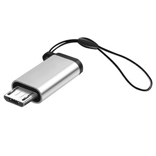 Type C 轉 Micro USB 轉接頭 充電 傳輸 安卓 MicroUSB 轉換頭 快充, 1個, Type-C>Micro USB (銀), 請見圖片說明, 27mm