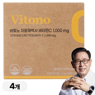 비토노 이왕재박사 비타민C 1000mg 60포, 180g, 4개